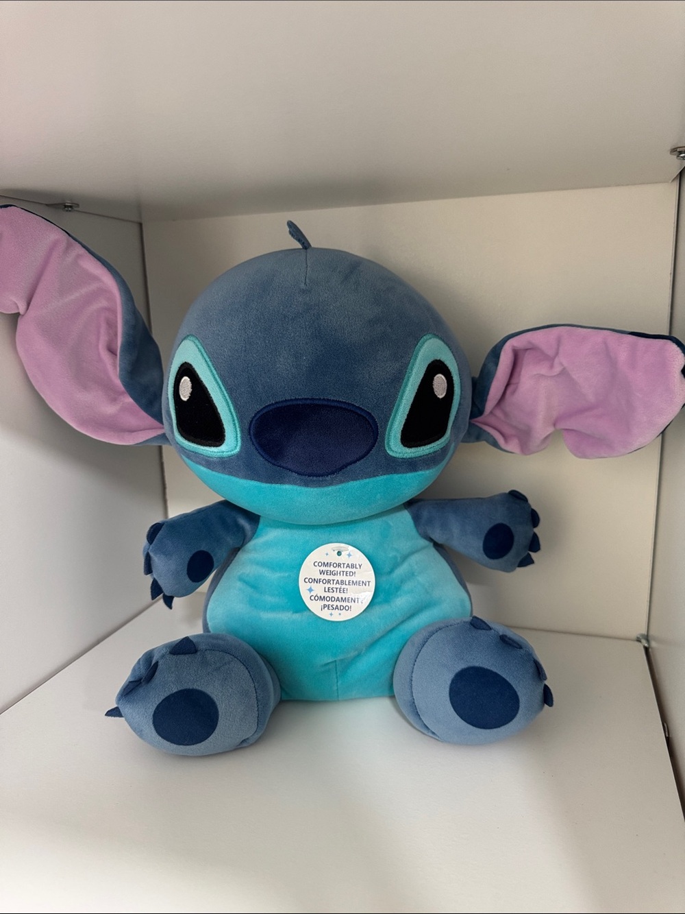 Disney Stitch Plush - Blue, Teal & Pink Soft Stuffed Animal